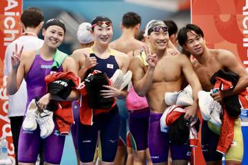 競泳 池江璃花子が混合リレー銀メダル アジア大会3大会連続の表彰台 バタフライから1時間30分後に出場