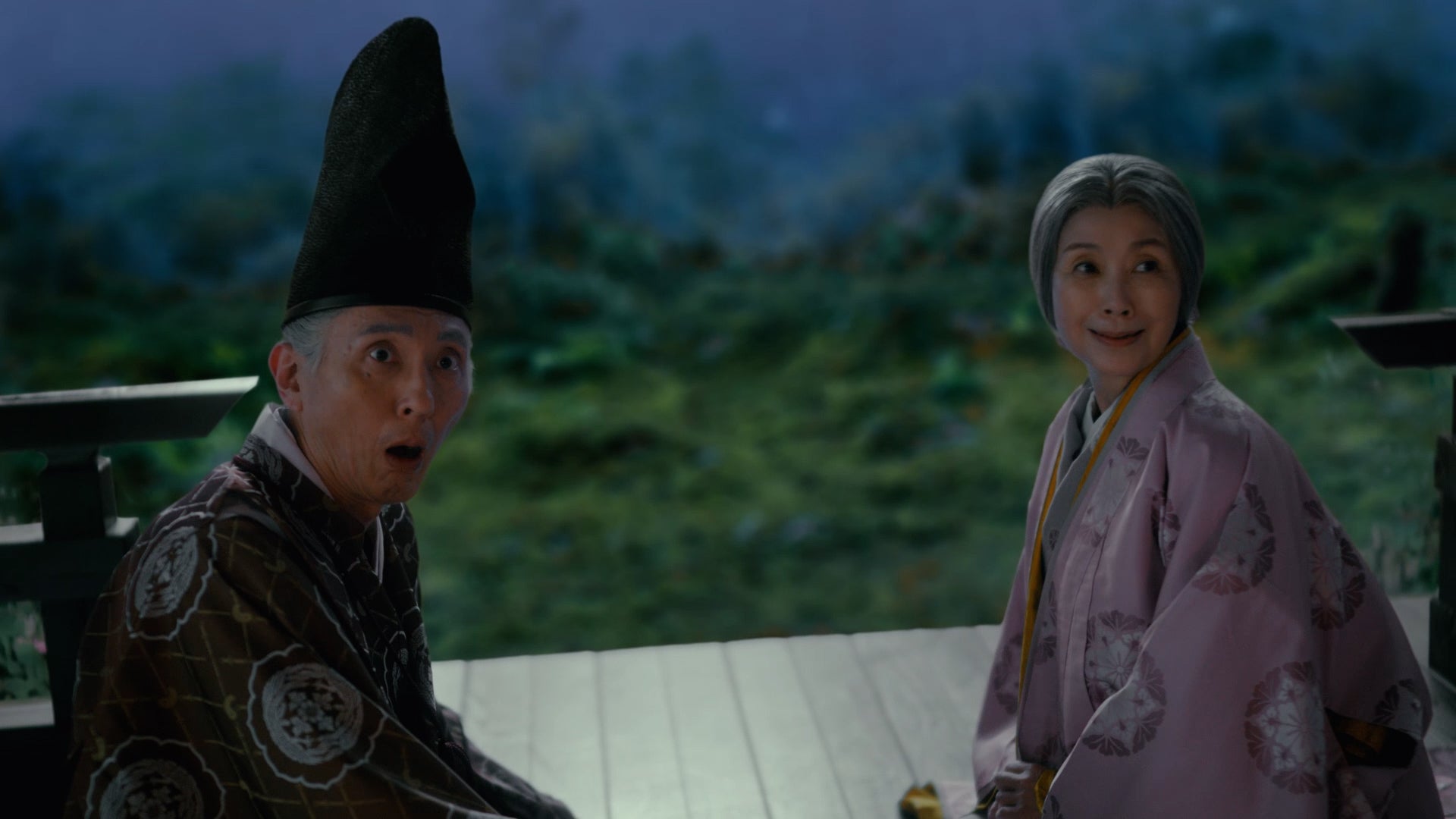 松重豊、手塚理美「帰ってきたかぐや姫」篇 （提供写真）