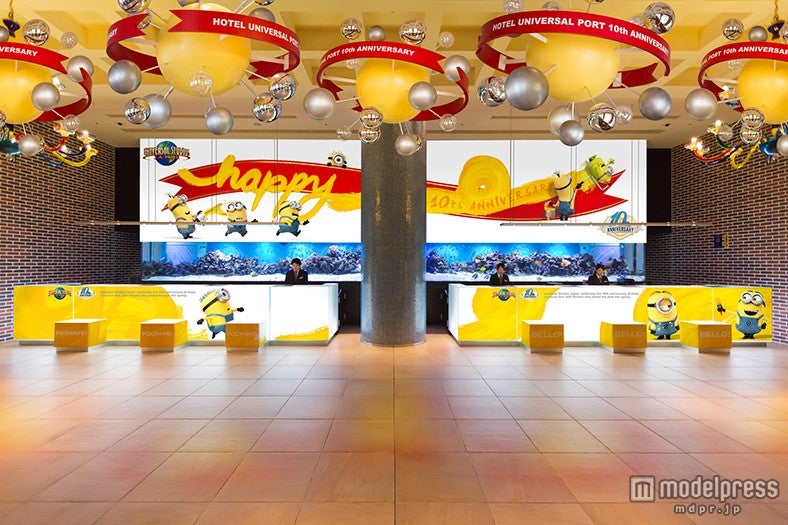 「Happy PORT Birthday！ミニオン スペシャル・デコレーション」／画像提供：ホテル ユニバーサル ポート