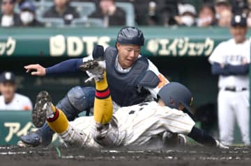 帝京長岡のホームスチールに甲子園がどよめく 惜しくもタッチアウト 元日本ハム・芝草監督が奇策繰り出す