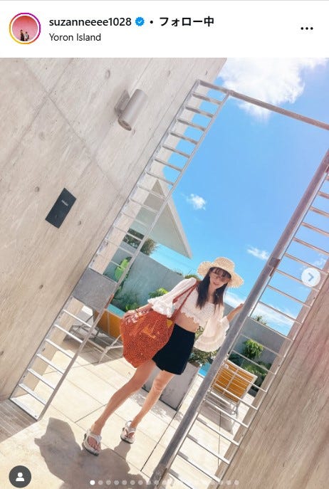 スザンヌInstagramより