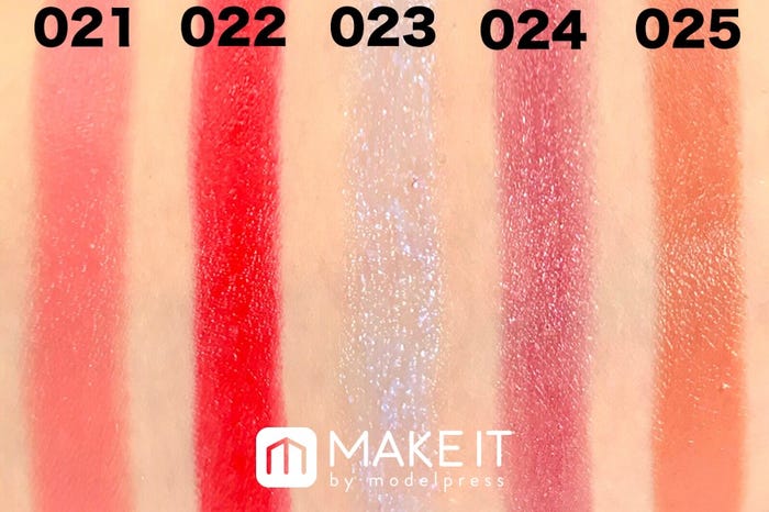 (左から)021 MY LITTLE GIRL、022 TOMATO、023 MERMAID TAIL、024 FIREWORKS、025 TRADITION (C)メイクイット