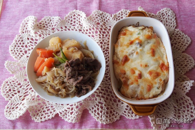 「肉じゃが→肉じゃがグラタン」