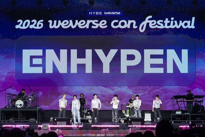 ENHYPEN、ヘッドライナーでアンコール求める声止まず 新アルバムも予告「本当に面白くなりそうです」【Weverse Con Festival】