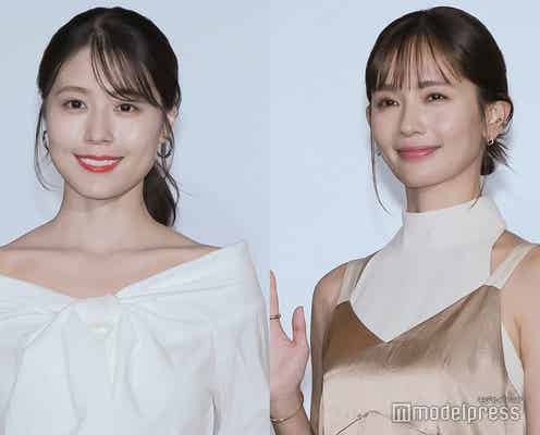 有村架純、美デコルテ際立つリボンブラウス着こなす 中村ゆりはキャミワンピで上品肌見せ【さよならのつづき】
