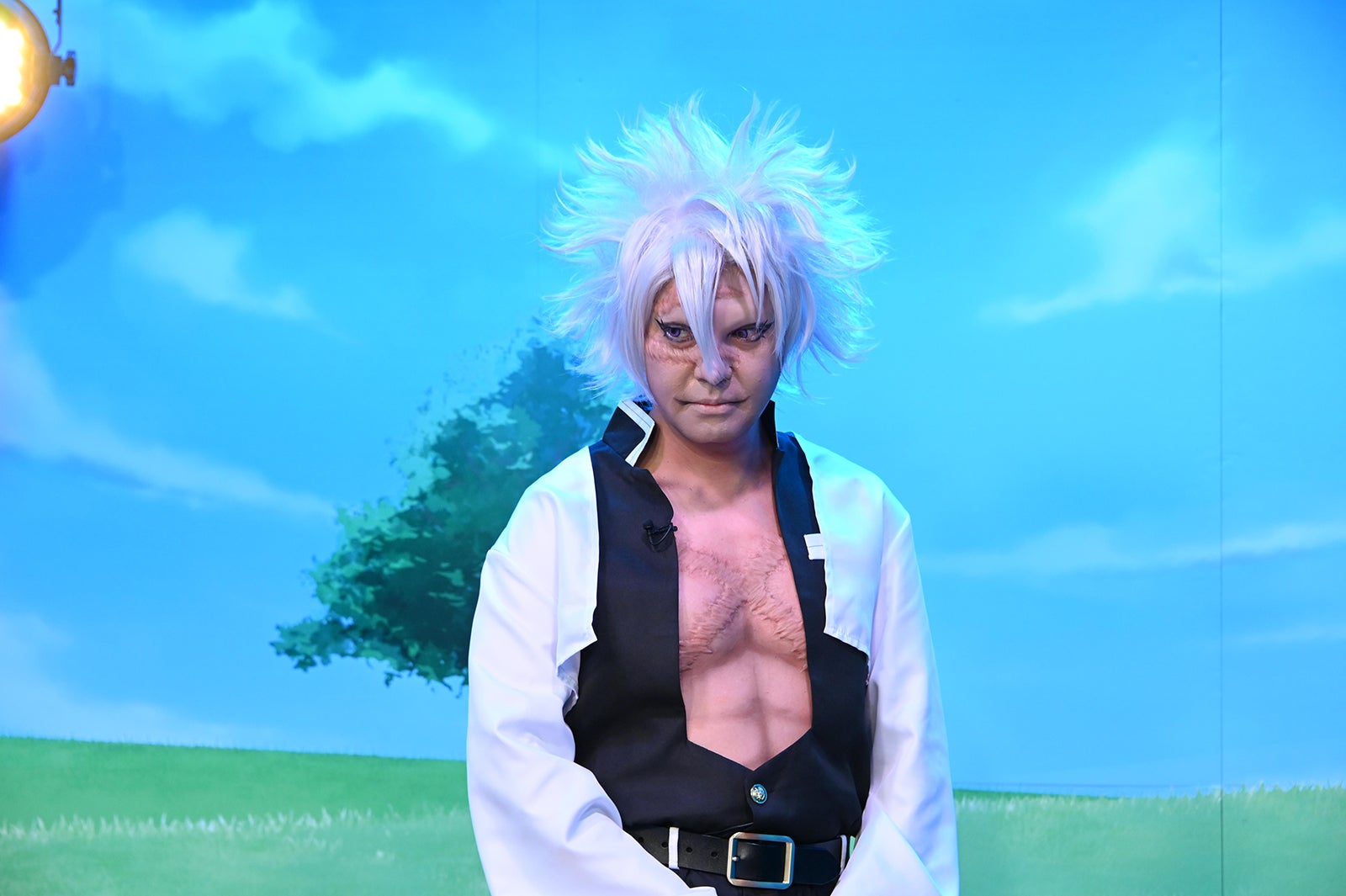 人気漫画の“風”の呼吸を使う鬼退治キャラクターで登場した大物有名人 （C）日本テレビ