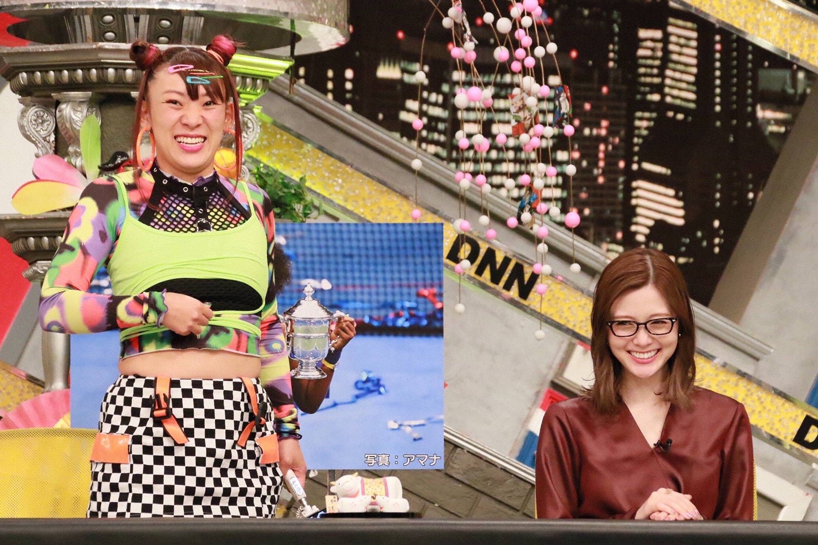 フワちゃん、白石麻衣（C）フジテレビ