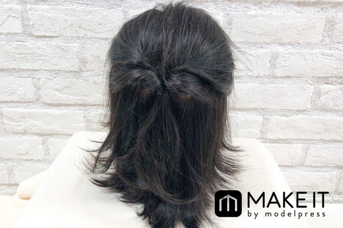 ボブヘアアレンジ3〈ハーフアップ〉 (C)メイクイット