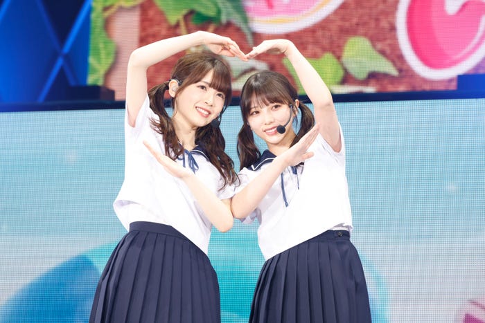 筒井あやめ、与田祐希「乃木坂46 12th YEAR BIRTHDAY LIVE」(提供写真)