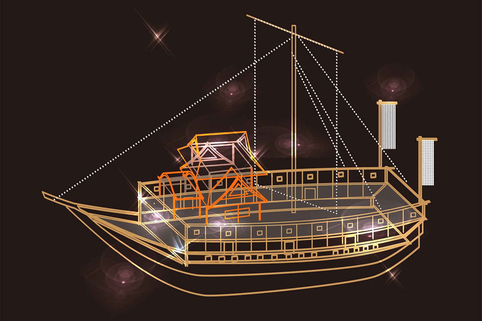 イルミネーションイメージ／画像提供：大阪城イルミナージュ実行委員会