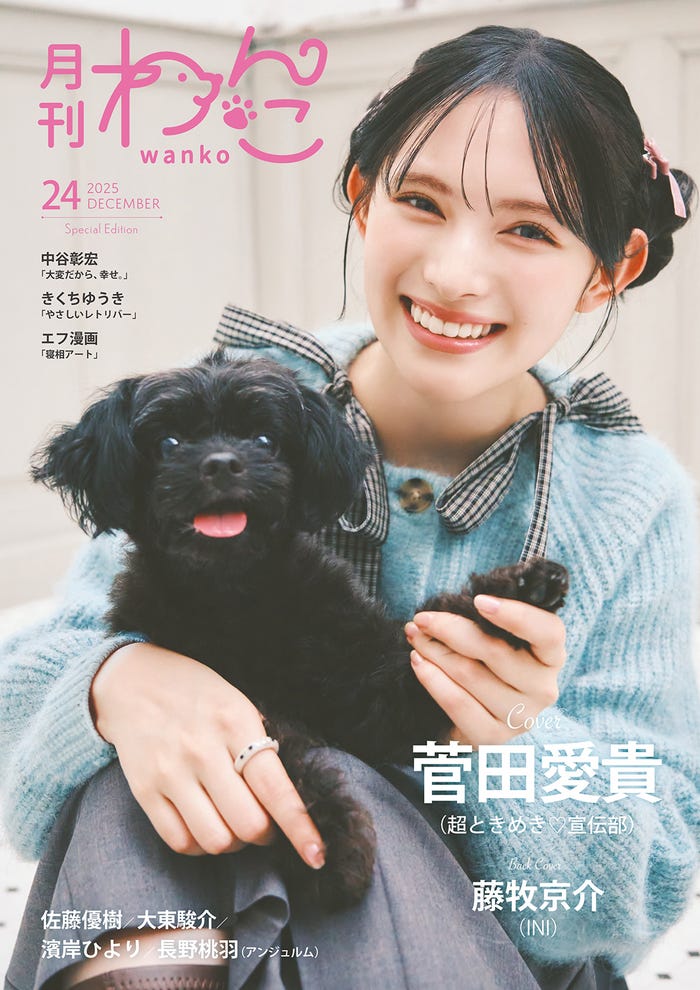 「月刊わんこ」Vol.24特別版(11月15日発売)表紙:菅田愛貴(提供写真)