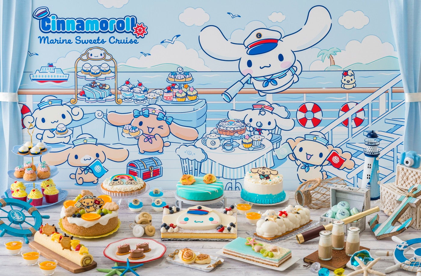 シナモロールのマリンスイーツクルーズ／提供画像