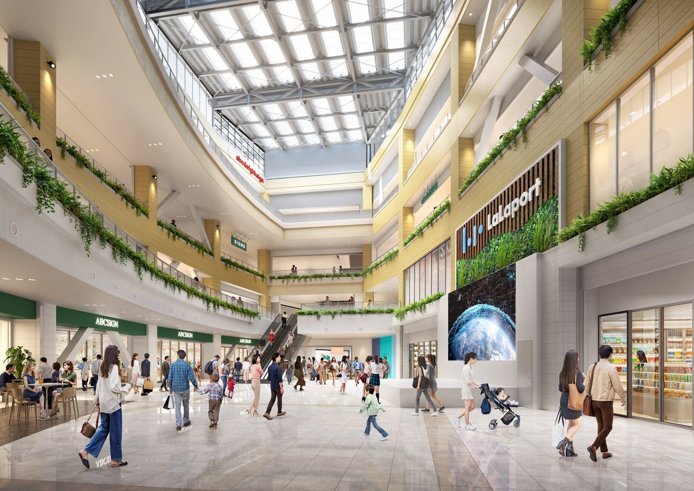 「三井ショッピングパーク ららぽーとTOKYO-BAY North Gate」内観CG