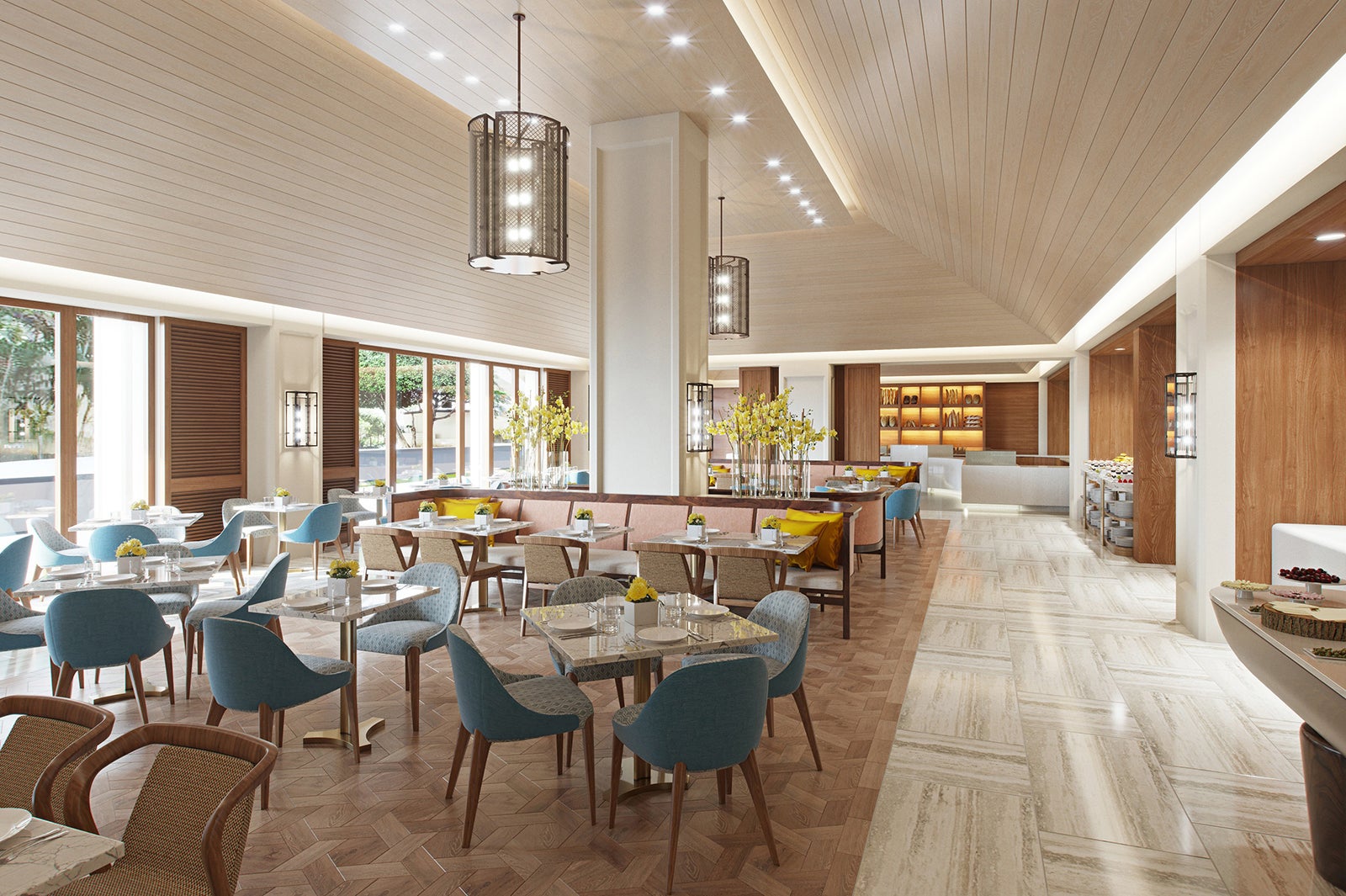 ハレクラニベーカリー＆レストラン内観／画像提供：Halekulani Corporation