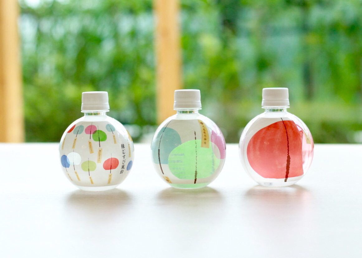 風鈴に見立てた水／画像提供：川越氷川神社