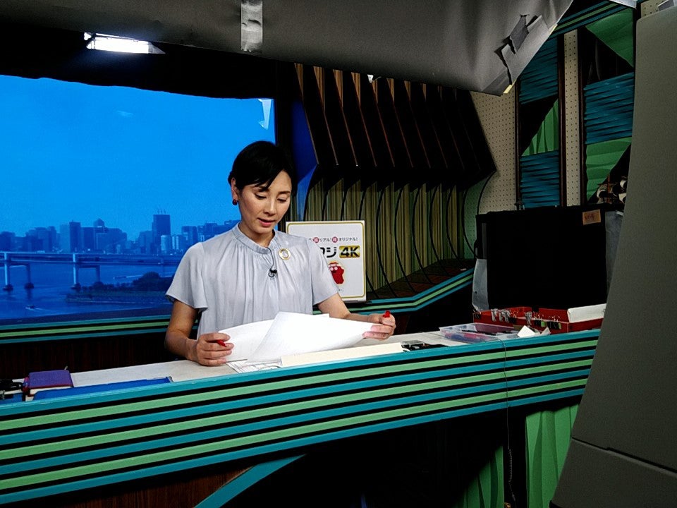 BSフジニュースを担当（提供写真）