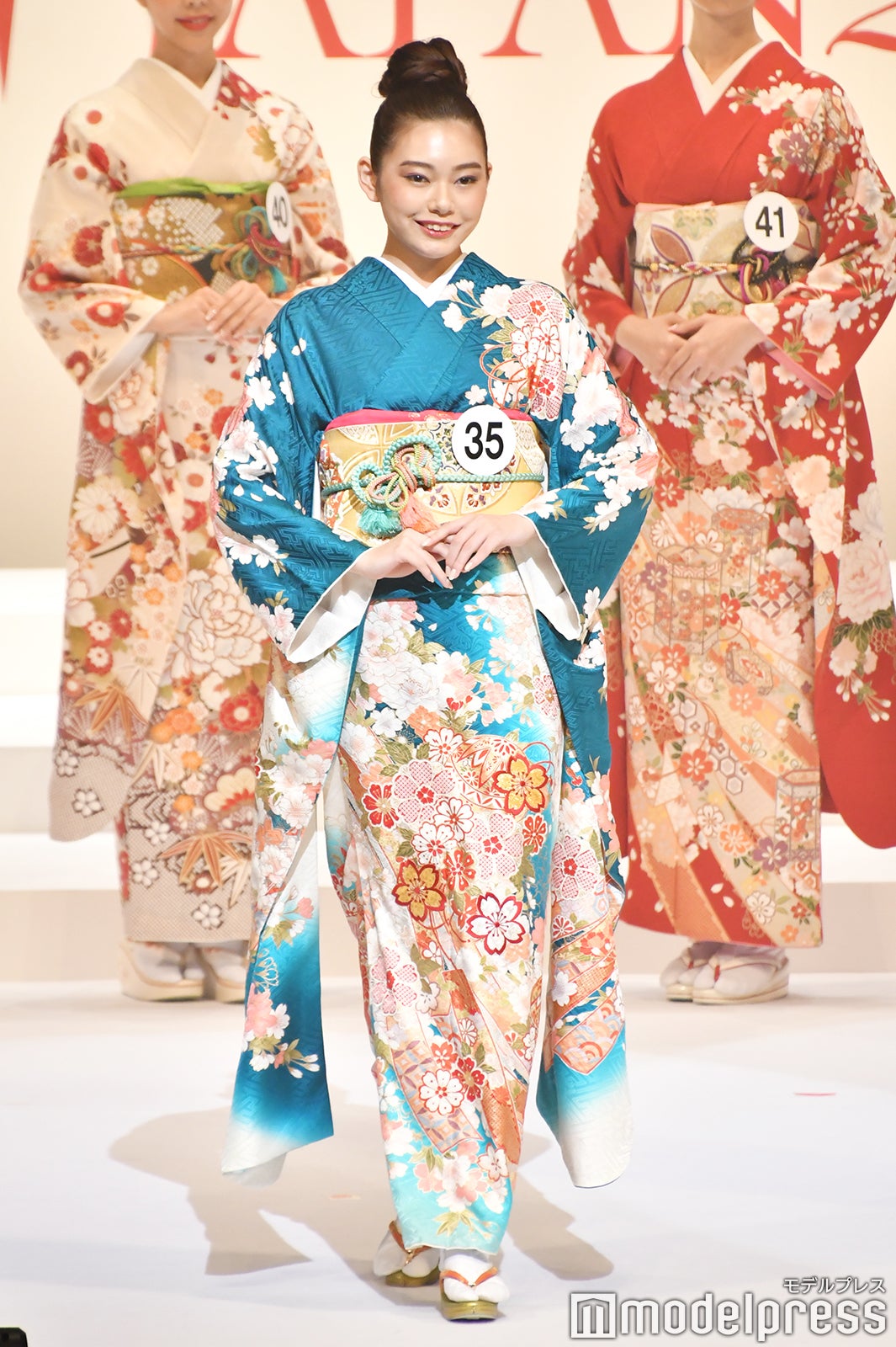 着物審査の様子／「2020ミス・インターナショナル日本代表選出大会」（C）モデルプレス