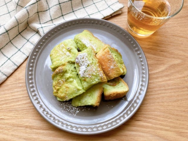 抹茶フレンチトーストのレシピ♡