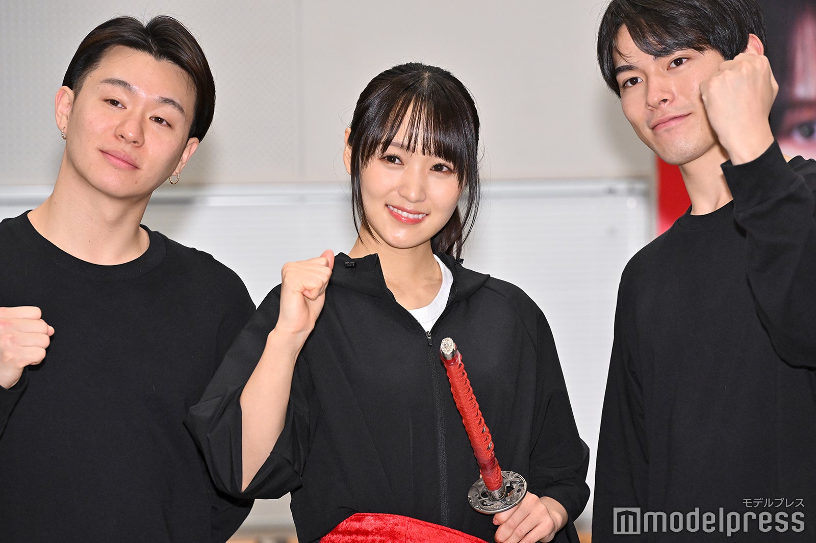 高橋龍輝、菅井友香、松大航也（C）モデルプレス