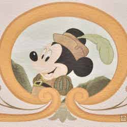 カピターノ・ミッキー・スーペリアルーム／ベッドサイドに描かれたミッキーマウス