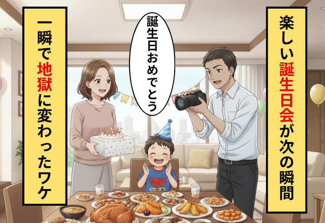 息子の誕生日会！しかし「なにこれ…」母が渡した【箱】を開封した瞬間に地獄の空気に変わったワケ