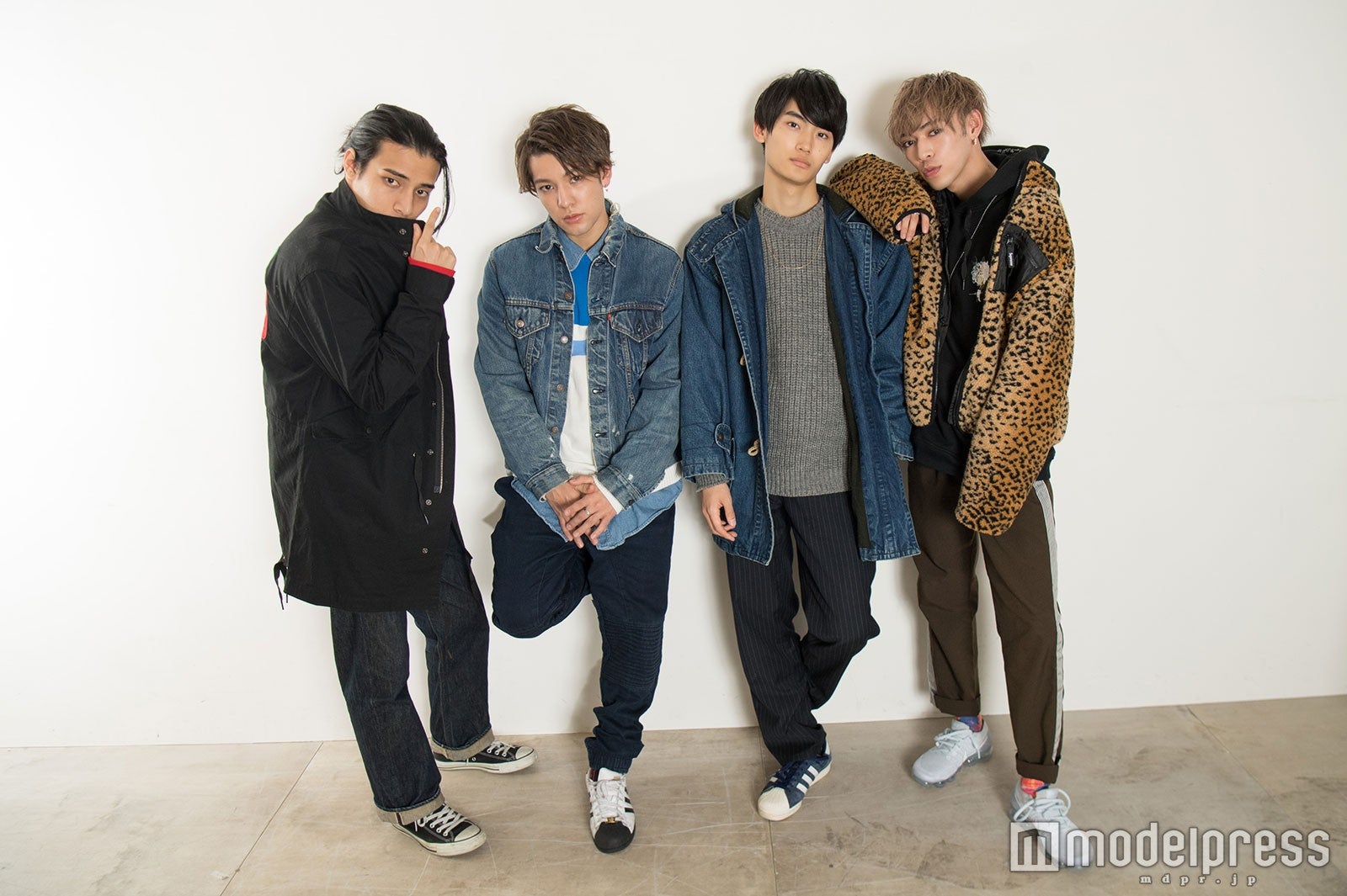 （左から）AM、Kauan、Fu、U（C）モデルプレス