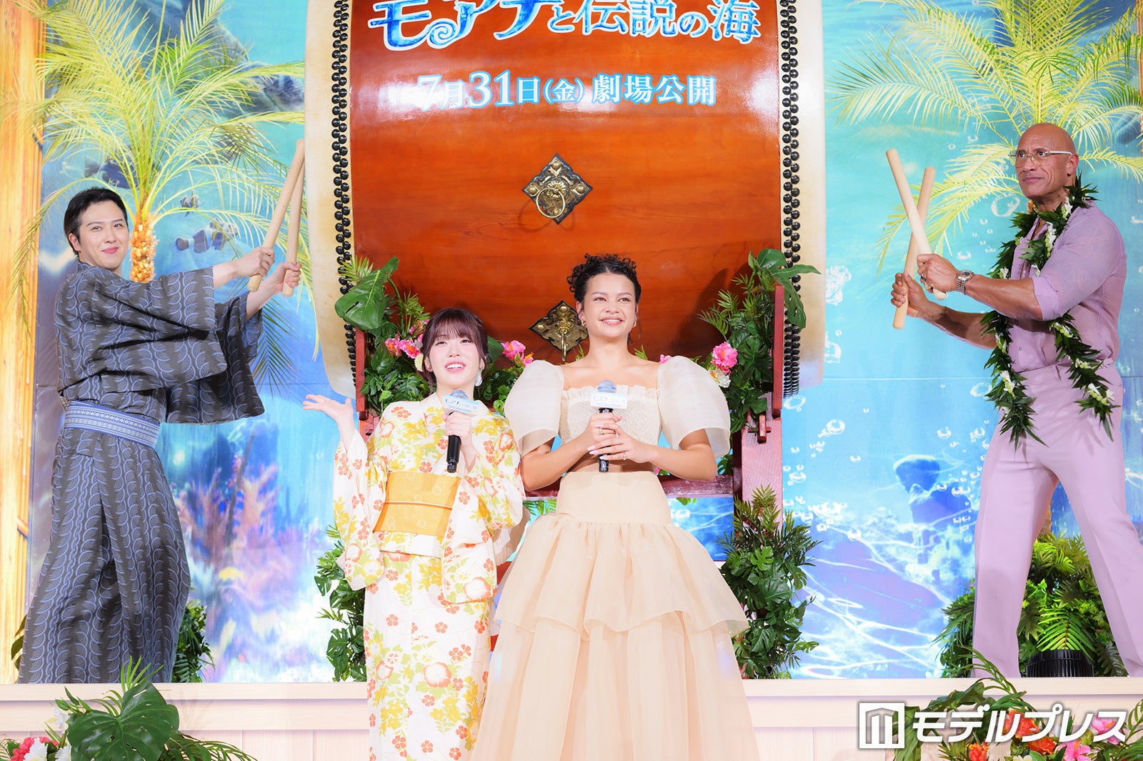 尾上松也、TSUZUMI、キャサリン・ランガイア、ドウェイン・ジョンソン（C）モデルプレス