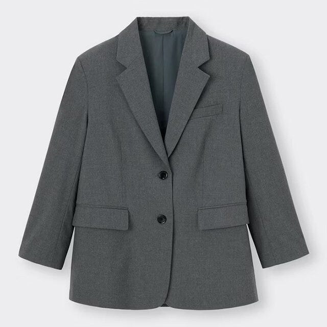 GU　オーバーサイズテーラードジャケット