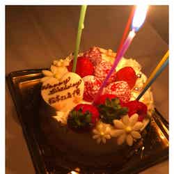 歌広場淳が用意した松本潤と自身の誕生日ケーキ／歌広場淳オフィシャルブログ（Ameba）より