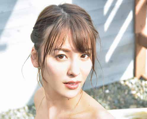 “グラマラスボディ”奈月セナ、迫力バスト大胆披露 グラビア界のスーパールーキーが和風エロスに挑戦