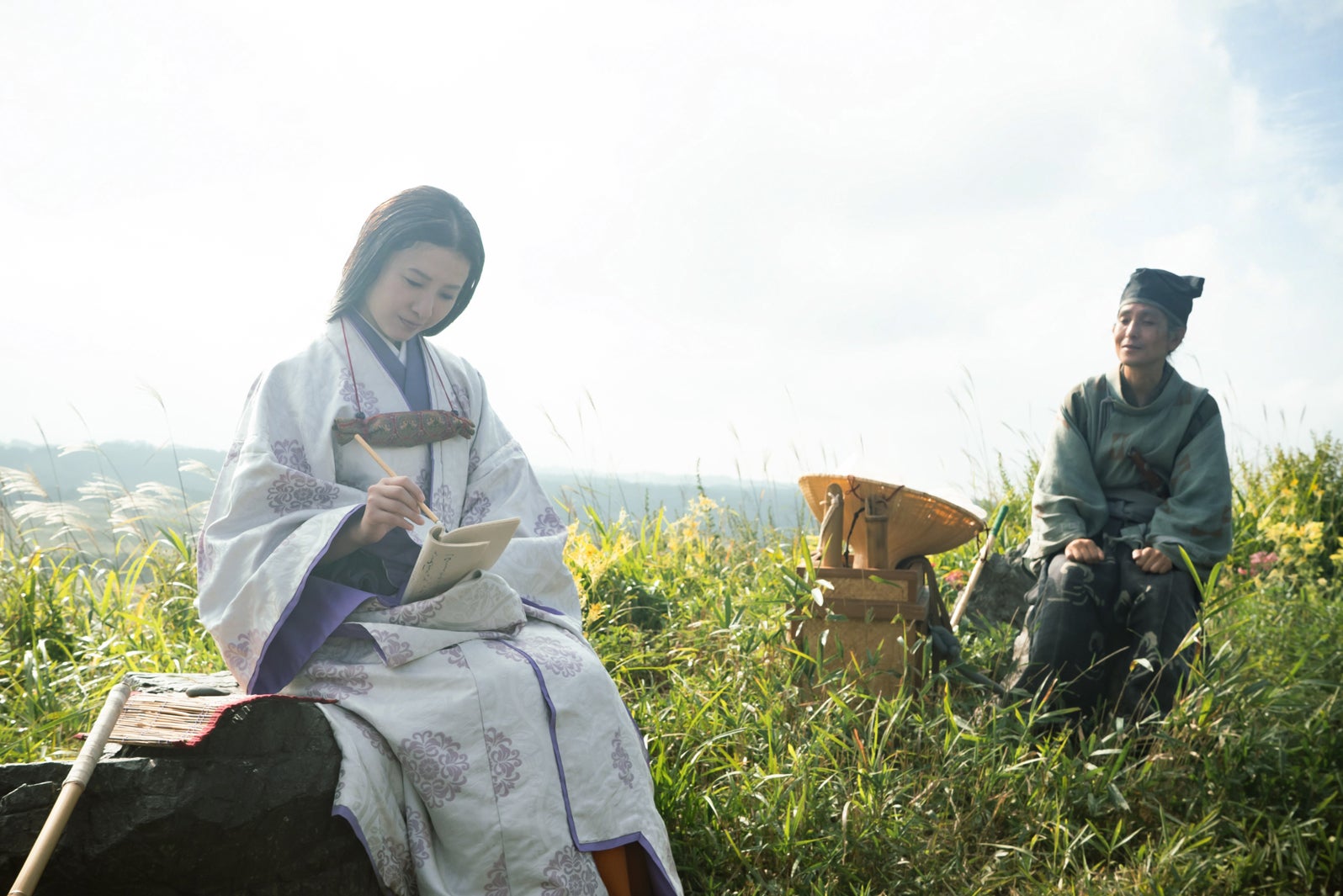 吉高由里子、矢部太郎「光る君へ」最終話（C）NHK
