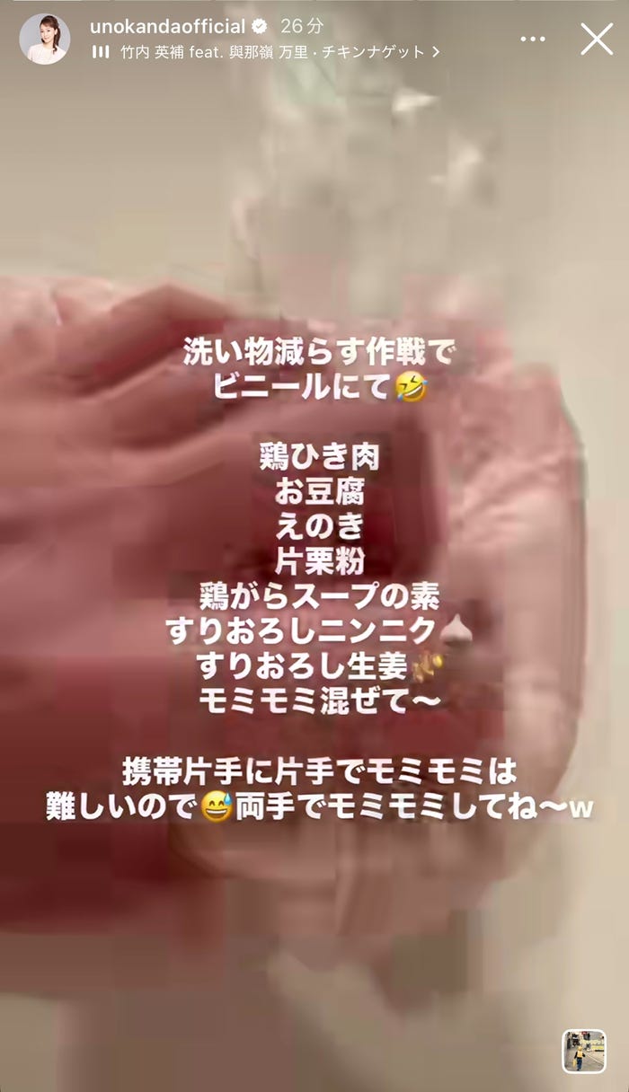神田うのInstagramストーリーズより