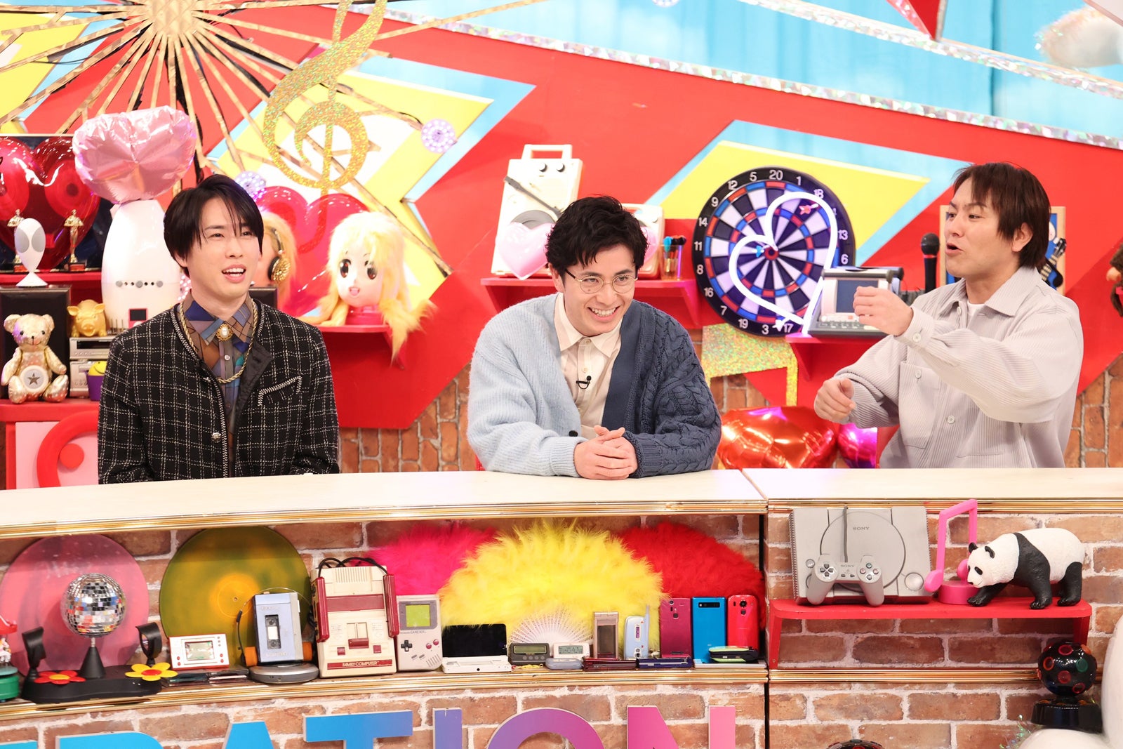 宮舘涼太、藤森慎吾、狩野英孝（C）フジテレビ