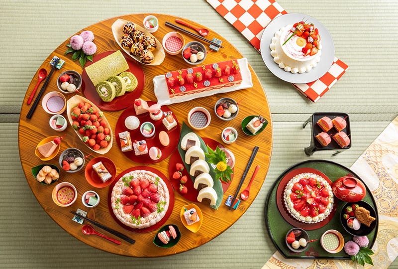 ヒルトン東京お台場「“いちご”一会のストロベリーデザートビュッフェ」お重や箸で”和文化”意識