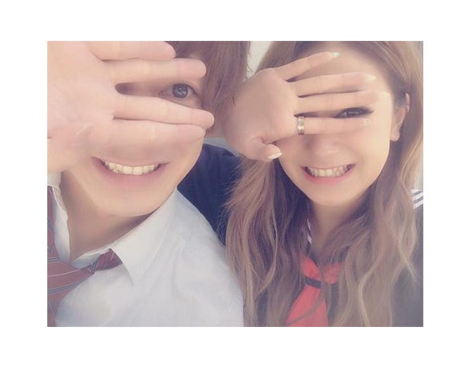 みちょぱ(右)&大倉士門/大倉士門Twitterより