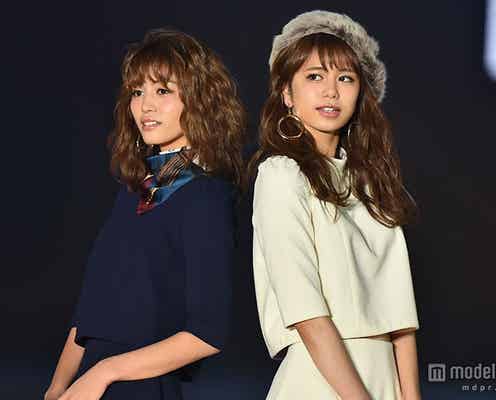 E-girls佐藤晴美&楓、“ツインタワー”の圧巻美脚に視線集中<GirlsAward 2015 A/W>