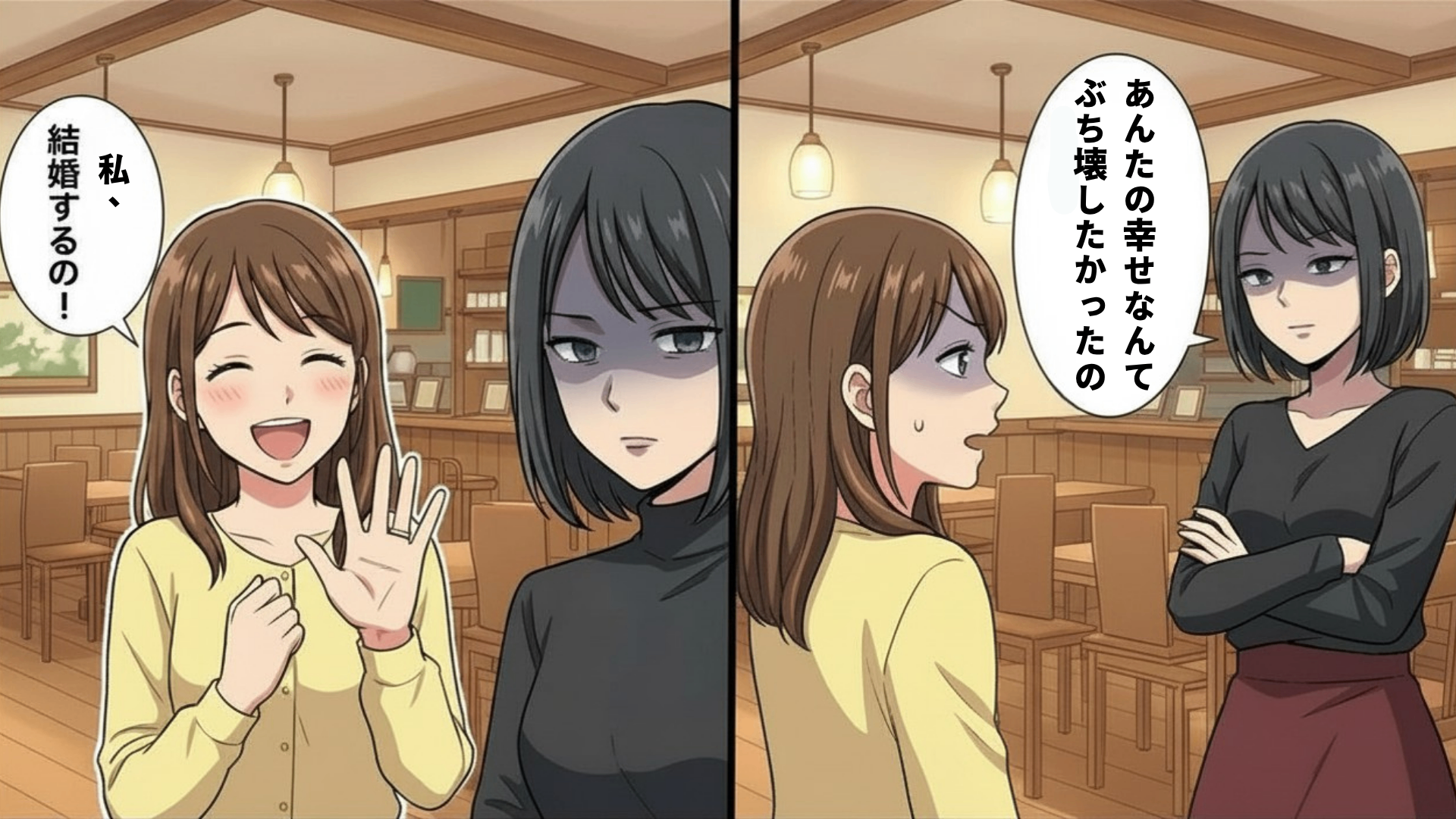 親友に結婚することを報告したら、【まさかの嫌がらせ】が始まって！？主人公は“ある行動”を...！