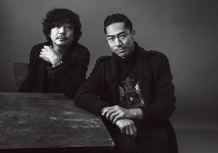 大森南朋×EXILE AKIRA/雑誌「月刊EXILE」2月号より(画像提供:LDH)