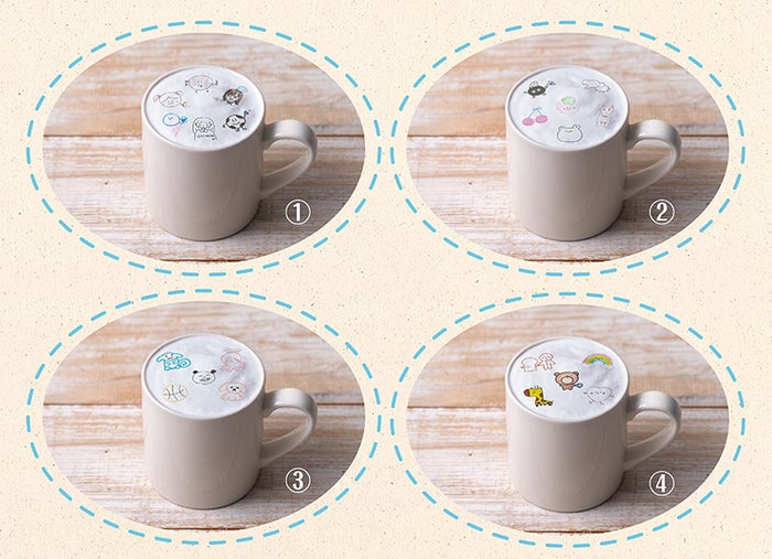 アートカフェラテ/アートティーラテ(全4種)税込各979円(C)Seed & Flower LLC