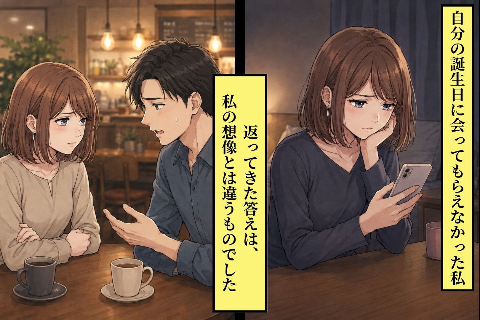 誕生日に会ってもらえなかった私。前日に彼があのお店にいたと、友人から聞いて