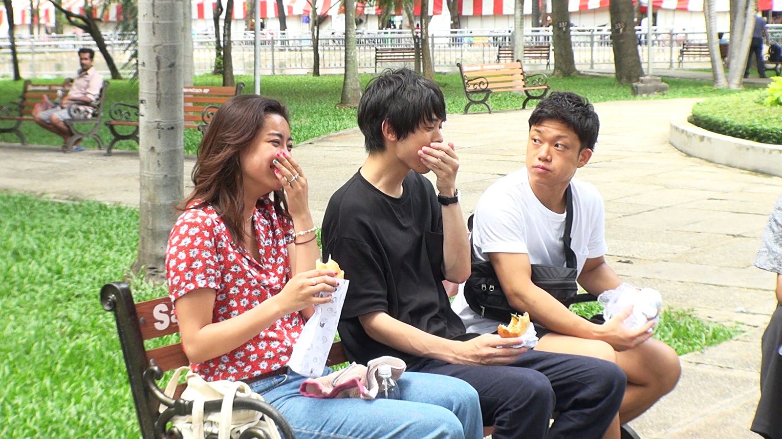 アスカ、たか、裕ちゃん／「あいのり：Asian Journey」第3話より（C）フジテレビ