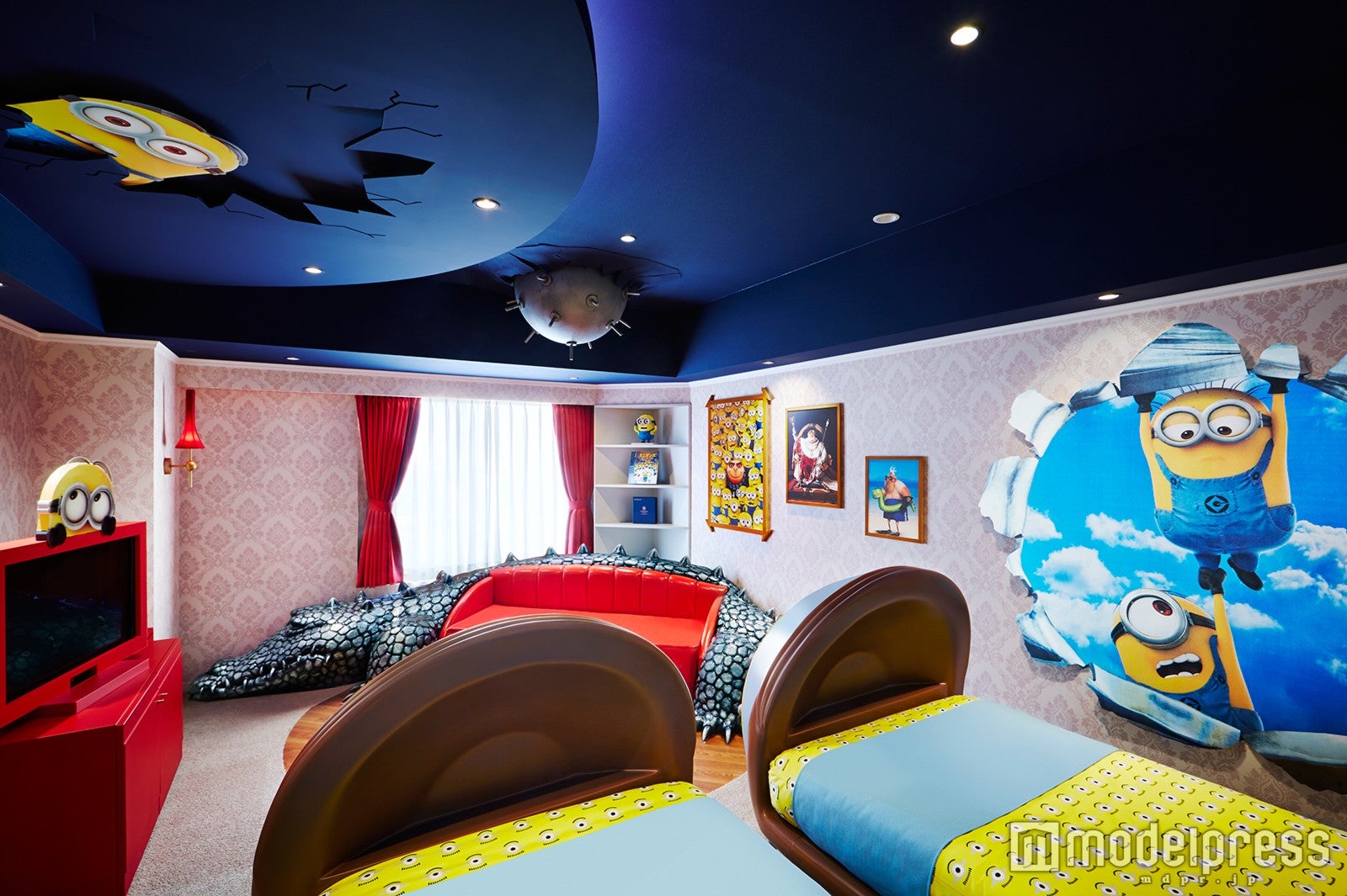 ミニオンルーム／画像提供：ホテル ユニバーサル ポート