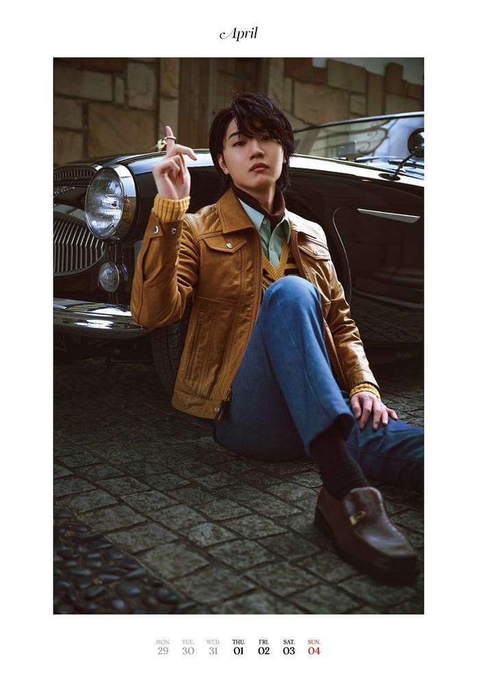 「桜田通『MR. SAKURADA』CALENDAR 2021.4 - 2022.3」(提供写真)