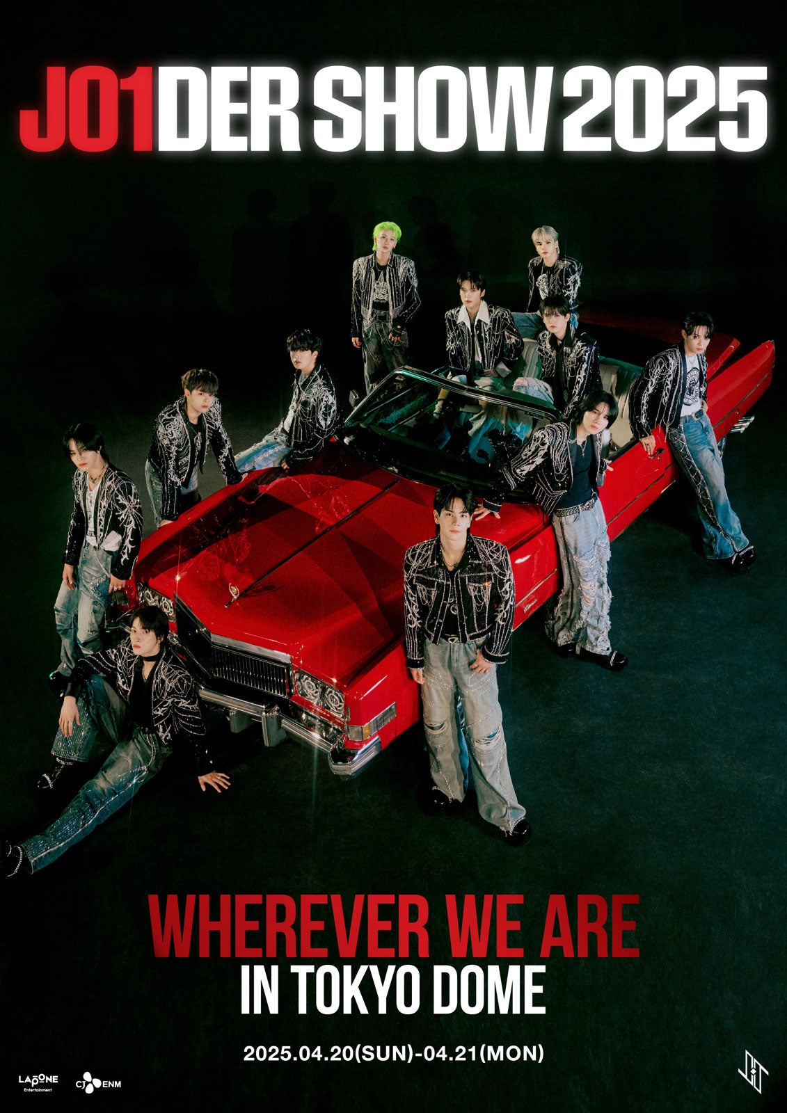 「JO1DER SHOW 2025 ‘WHEREVER WE ARE’ IN TOKYO DOME」ビジュアル（C）LAPONE ENTERTAINMENT