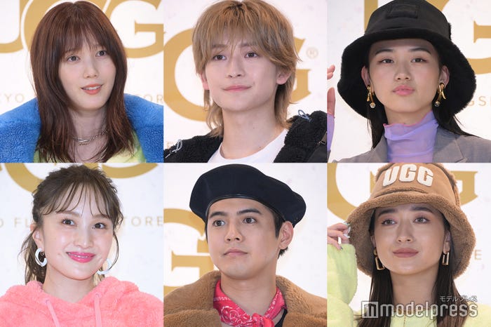 (上段左から)本田翼、高橋文哉、山崎天(下段左から)百田夏菜子、片寄涼太、みちょぱ(C)モデルプレス