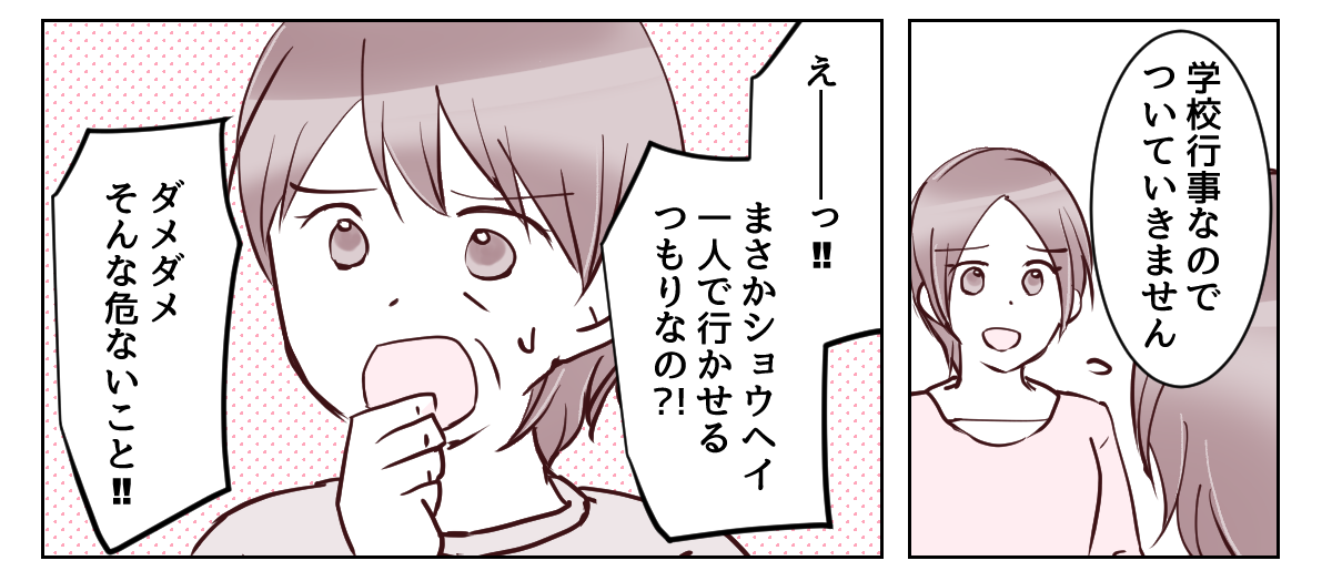＜義母、22歳孫が心配＞「宿泊行事についていく」「免許更新はお母さんと一緒にね！」【中編まんが】