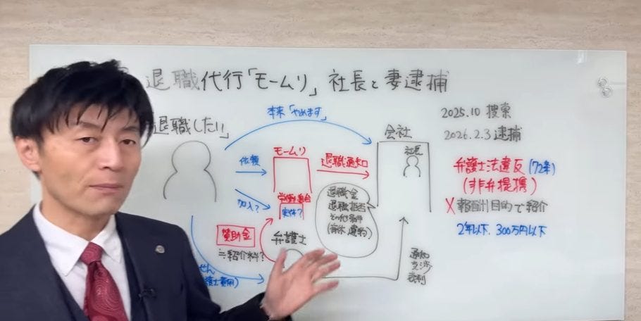 退職代行「モームリ」社長逮捕！弁護士が暴く紹介料のからくりと巧妙な罠