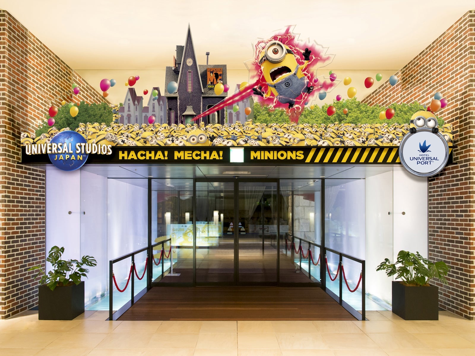 ホテルに入ったら、振り向いて、上を見て（イメージ）／画像提供：ホテル ユニバーサル ポート