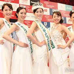 （左から）文室理惠さん、村上麻衣さん、筒井菜月さん、福井千聖さん、大倉由莉さん （C）モデルプレス