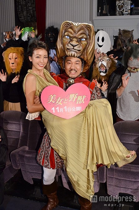 映画「美女と野獣」公開記念＆ハロウィントークイベントに出席した木下優樹菜＆藤本敏史【モデルプレス】